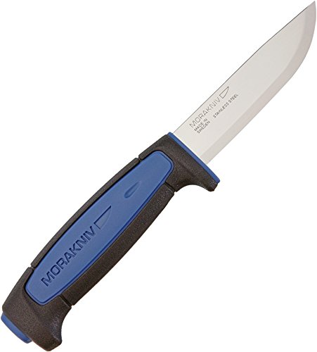 Morakniv Craftline Pro S Allround Fixed Blade Utility Knife with Sandvik Stainless Steel Blade and Combi-Sheath, 3.6-Inch