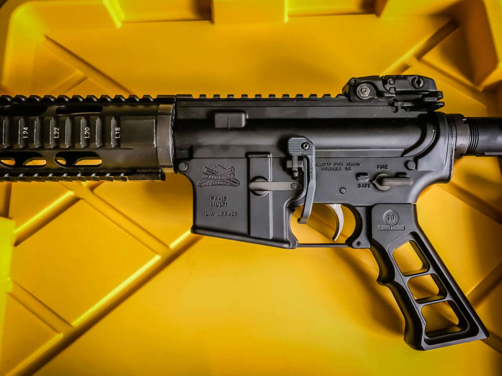 AR 15 with Tyrant CNC Titan grip